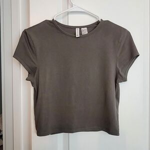 H&M Crop Top Green- Small